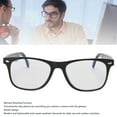thumbnail image 3 of Smart Glasses, Lightweight Prevent Blue Light Clear Sound 100+ Languages Intelligent AI Translation Glasses with Speaker for Travel, 3 of 7