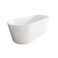 thumbnail image 4 of Elegant Kitchen & Bath BT10659GW-WHT 59 in. Soaking Bathtub, Glossy White with Polished White Trim, 4 of 7