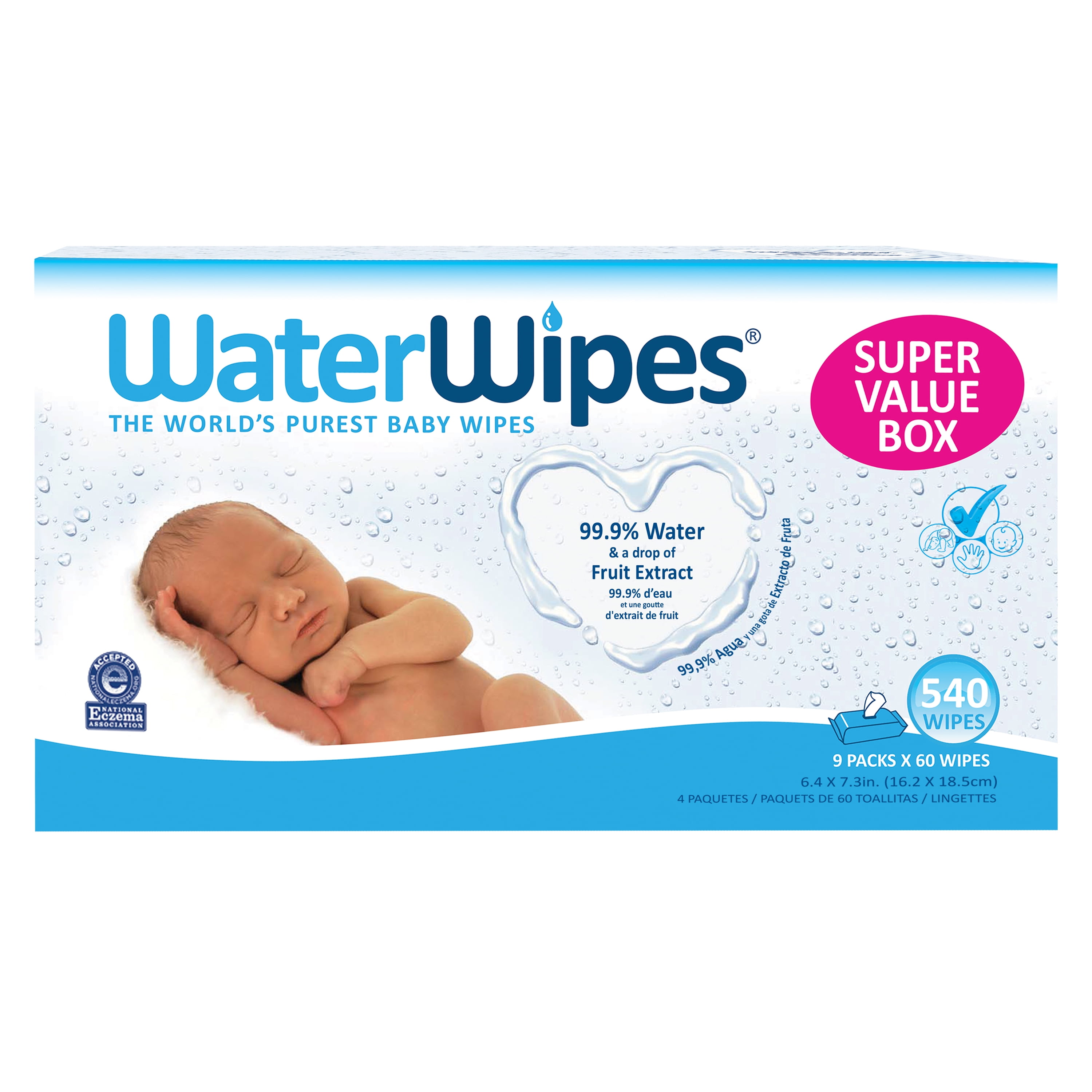 waterwipes super value box 540 wipes