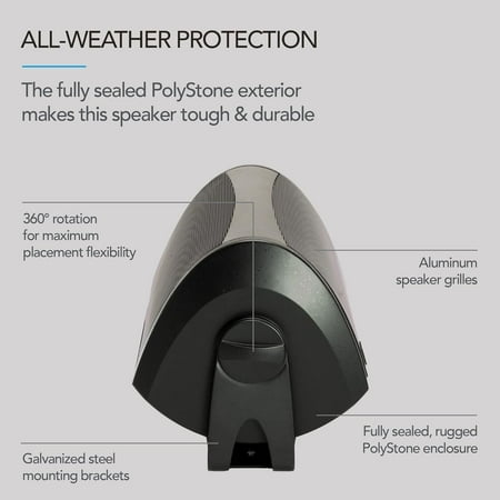 Definitive Technology - 6-1/2" Indoor/Outdoor Speaker (Each) - Black