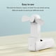 thumbnail image 4 of Bearachild Mini ventilador portátil de carga tipo c para viajar, senderismo, ventiladores de refrigeración recargables, banco de más Electrodomésticos Blanco, 4 of 6