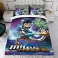 thumbnail image 4 of Miles From Tomorrowland Themed Bed Sheet Set Three Piece Set 53x79 In ches Comfortable And Skin Friendly Unique Design Creating A Star Studded Night Home Gifts For Family Friends fans, 4 of 6