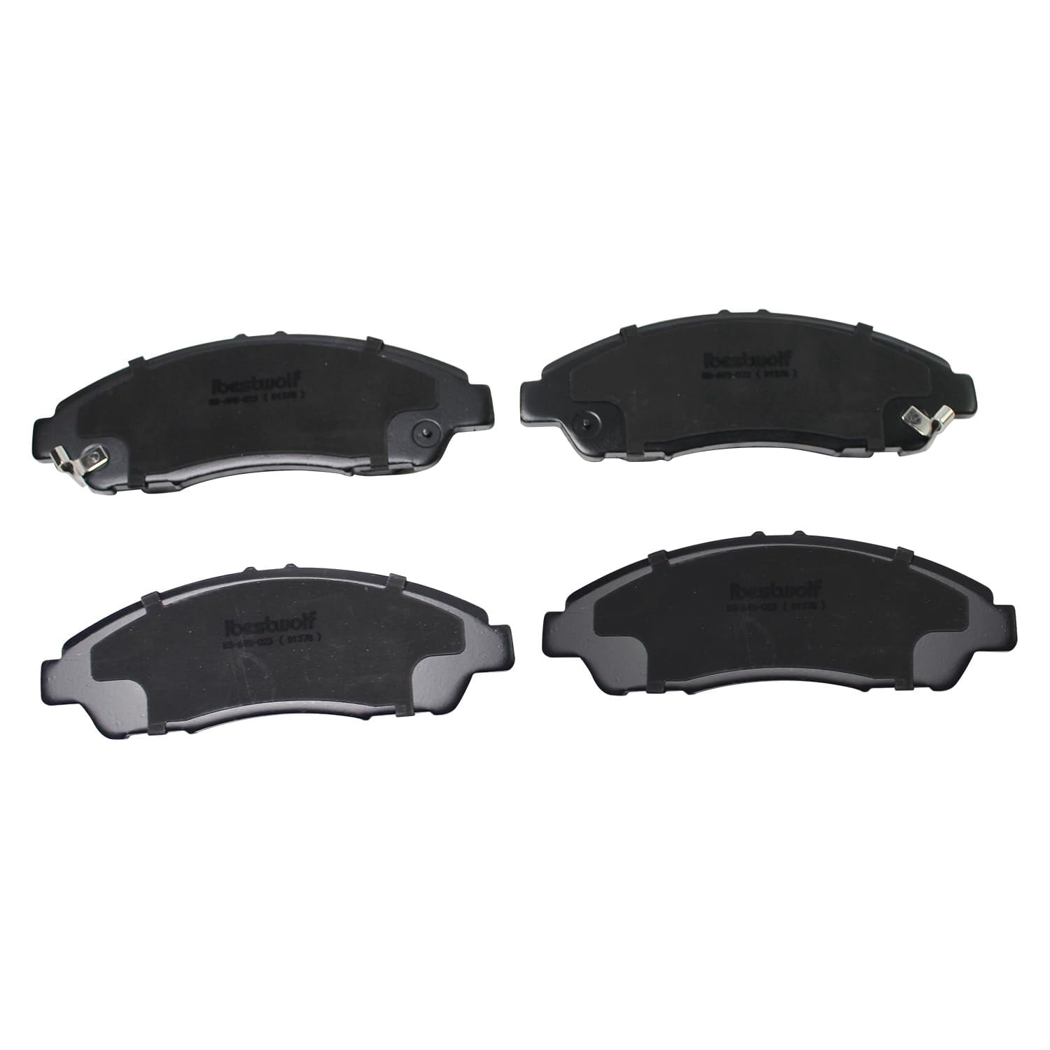 BST BSSPF Front and Rear Ceramic Brake Pads for 2007-2013 Acura MDX for 2010-2013 Acura ZDX for 2009-2011 Honda Pilot, Disc Brake Pad Replacement P-1378 P-1281