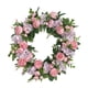 thumbnail image 1 of Guirnalda de peonías para primavera, verano, otoño e invierno, ideal para decorar la puerta de entrada en bodas. Rosado morado, 1 of 9
