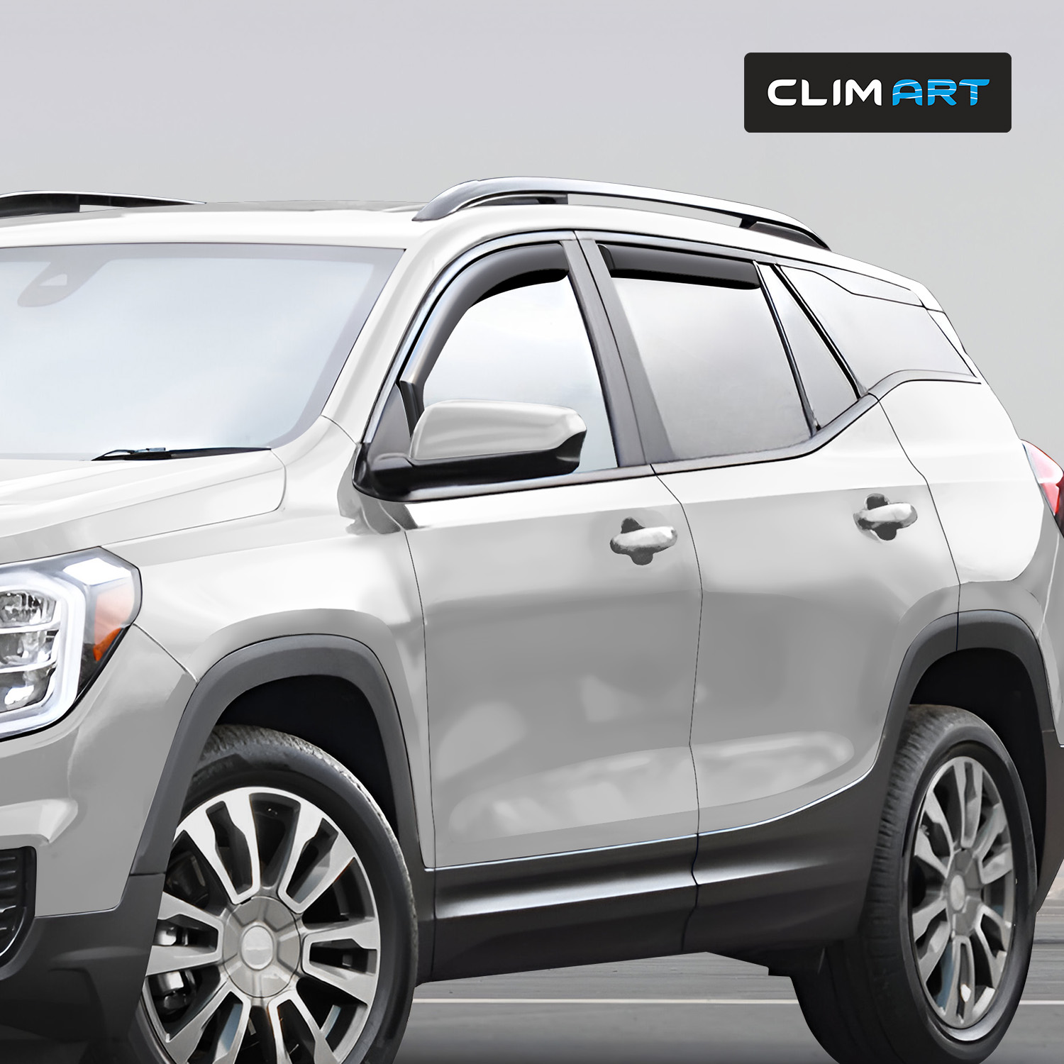 CLIM ART in-Channel Incredibly Durable Rain Guards for GMC Terrain 2018-2024, Original Window Deflectors, Vent Window Visors, Vent Deflector, 4 pcs. - 618091