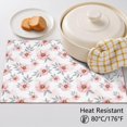 thumbnail image 5 of Placemat, Pioneer Flower Floral Print Pattern Place Mats Table Mat Set Of 2, PVC Washable Placemats for Party Kitchen Dining Decoration, 18x12 Inch, Fade Resistant, 5 of 6