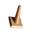 thumbnail image 4 of Exhibidor de anillos para un solo dedo, soporte de cono, soporte de madera para almacenamiento de joyas. marrón, 4 of 9