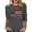 T Shirts for Women Clearance under $5 Grey, variant on VOUZZA Womens 3/4 Sleeve 4th of July Shirts USA Flag Crewneck 250 Years Anniversary Blouse Casual Stylish Clothing