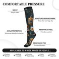 thumbnail image 2 of Rateoe Cigar Compression Socks for Women and Men 20-30mmHg-Circulation Support Socks Knee High Nurse Pregnant Running Medical and Travel Athletic, 2 of 7