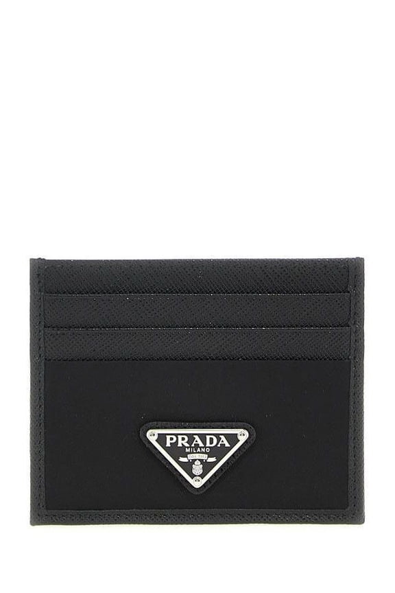 Pre-Owned Saffiano Leather Card Holder