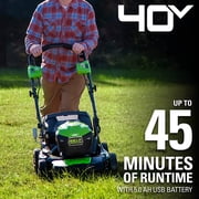 Greenworks 40V 21 Brushless Cordless (Self-Propelled) Lawn Mower, 5.0Ah Battery and Charger Included