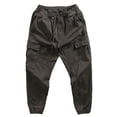 thumbnail image 6 of Hurxie Mens Cargo Pants Casual Joggers Hiking Pants Loose Straight Athletic Workout Sweatpants with Pockets Gray,XL, 6 of 7