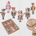 thumbnail image 3 of Designocracy 8090008C-S6 2 x 2 x 0.25 in. Nutcrackers Decorative Wooden Clip-on Ornaments Christmas Decor, Set of 6, 3 of 11