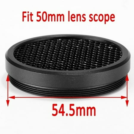 Image of Rifle Scope Sunshade Protective Caps Honeycomb Mesh Scope Protector 50MM
