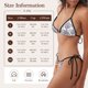 thumbnail image 5 of Balery Violets Flowers Pijama Estampado Bikini de Dos Piezas para Mujer - Conjunto de Bikini Ajustable Sexy y Cómodo para Playa, 5 of 6