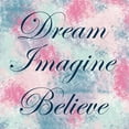 thumbnail image 2 of Gibbons, Lauren 26x26 White Modern Wood Framed Museum Art Print Titled - Dream Imagine, 2 of 4