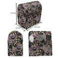 thumbnail image 4 of Owls Stand Mixer Cover, Crazy Owls and Tasty Delicious Sweets Cupcakes Ice Cream Candy and Abstract Leaves, Kitchen Appliance Organizer Bag Cover with Pockets, 5 Quarts, Multicolor, by Ambesonne, 4 of 4
