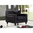 thumbnail image 2 of Meridian Furniture Inc Harley Velvet Chair, 2 of 10