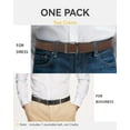 thumbnail image 6 of YOETEY Mens Belt 1 Pack - 1 3/8" Leather Reversible Belts for Men for Dress Pants, 6 of 7
