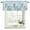 Teal Turquoise, variant on Aqua Jellyfish Curtain Valances for Windows, Kitchen Valance Window Treatments Panel 2 Pack, Coastal Nautical Ocean Shells Seaweed Rod Pocket Short Curtains for Bathroom Bedroom 42 x 18 Inch