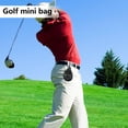 thumbnail image 3 of 1* Mini Golf Ball Bag For Golf Bag With Waist Hook Portable Golf cozy, 3 of 12