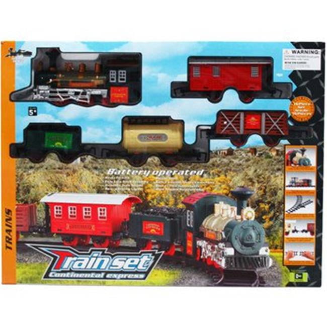 train set in a case