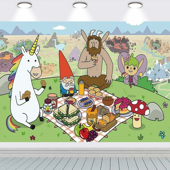 Super Happy Magic Forest Post school Wall Decor Birthday Banner Backdrop Background Party Supplies Taspestry