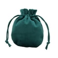 thumbnail image 4 of Bolsa de terciopelo para joyas, regalo de Navidad, organizador con cordón Verde oscuro 95 x 115 cm, 4 of 9