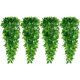 thumbnail image 1 of Plantas Colgantes Artificiales 4 Piezas Planta Colgante Falsa Planta Colgante Artificial Plantas Artificiales para Exteriores Plantas de plástico (Verde), 1 of 4