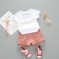 thumbnail image 3 of Children's leisure summer two-piece casual children's clothing girls' printed clothing sets 1-4 years old., 3 of 5