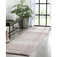 thumbnail image 4 of Well Woven Madison Shag Cossima Moroccan Shag Tribal Geometric Pink 2'7" x 9'10" Runner Rug, 4 of 8