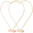thumbnail image 2 of 1 juego de aros metálicos multifuncionales con forma de corazón, aros para coronas, atrapasueños y flores., 2 of 7