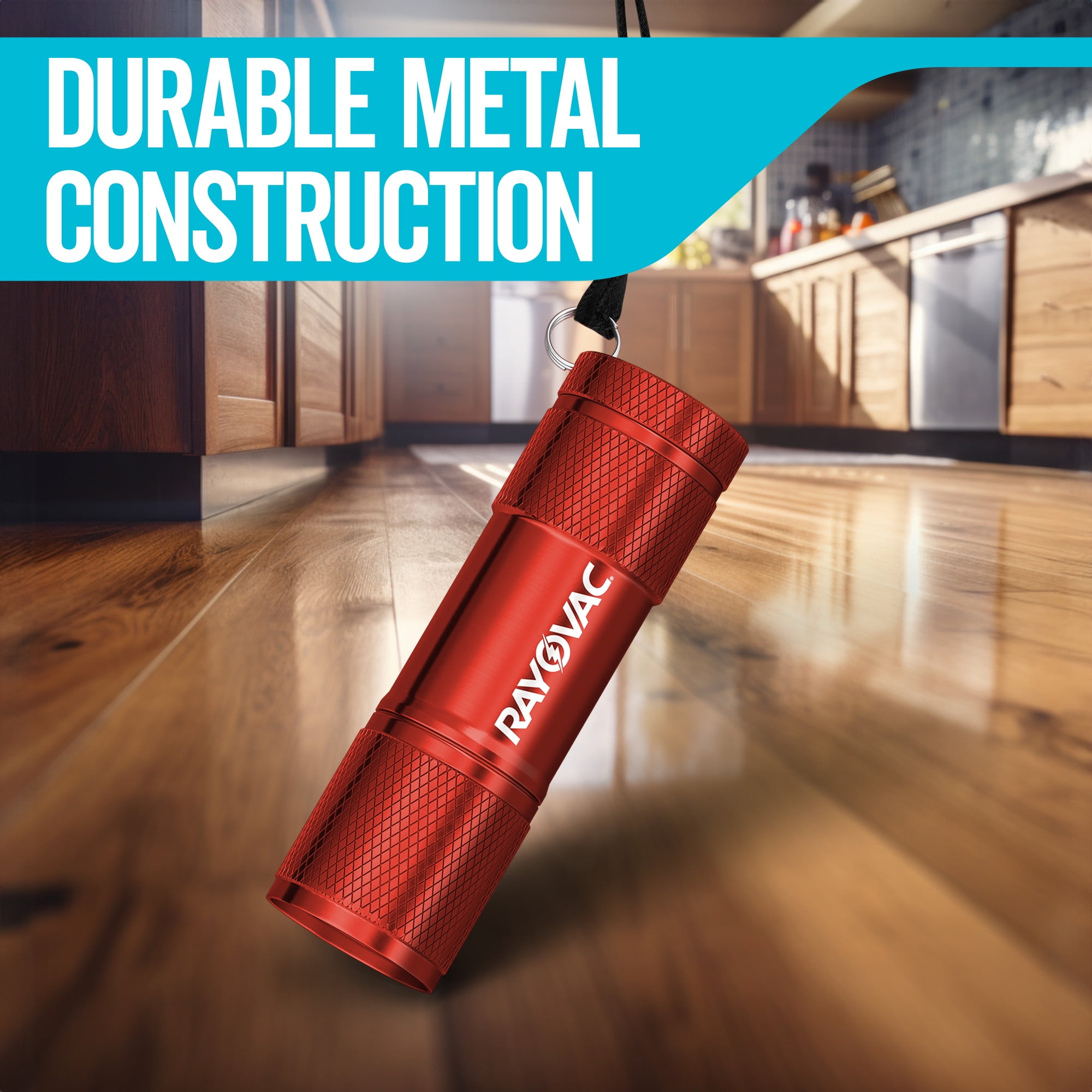 Rayovac Compact Metal LED Flashlight, 50 Lumens