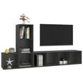 thumbnail image 5 of vidaXL TV Cabinet Set 3 Piece Chipboard Wall Mounted Furniture Multi Colors, 5 of 11