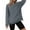 Dark Gray, variant on HOMBOM Fleece Sweatshirt for Women Dark Gray Crew Neck Solf Plain Lightweight Long Sleeve Womens Tops Pullover