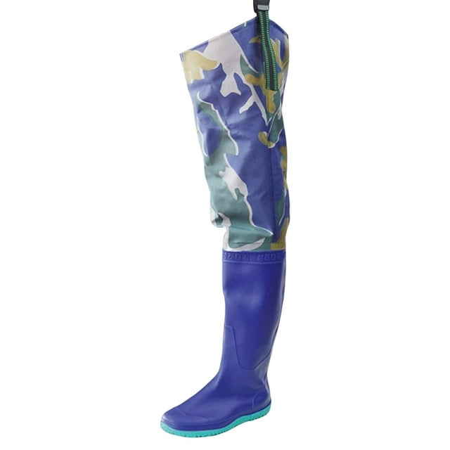 Almencla Cuissardes de Pêche Résistantes à l'Eau Bottes de Hanches Antidérapantes pour Hommes et Femmes Bootfoot 42