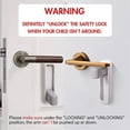thumbnail image 5 of (2 Pack) Door Lever Lock,Baby Proofing Door Handle Lock,Childproofing Door Knob Lock Easy to Install and no Tools Need or Drill Easy to Remove, 5 of 5