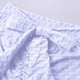 thumbnail image 4 of Gibobby Shorts Deportivo Ladies New Summer Honeycomb Fabric Bow Tie Belt Peach Hip Tight Waist High Hip Movement Yoga Shorts(Blanco, XXL), 4 of 5