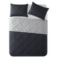 thumbnail image 5 of Mainstays King Pillow Sham - Grey Pinsonic, Diamond Stitched Decorative Bed Sham, 2 Pack, 5 of 5