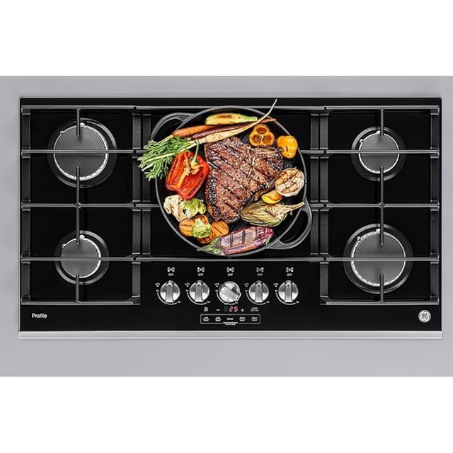 GE Profile PGP95KMNN0 Parrilla a gas LP 90 cm., Gray Lite
