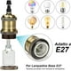 thumbnail image 4 of Zócalo de bombilla de luz de bronce vintage E27, portalámparas retro Edison, 4 piezas 9 * 5 cm TUNC Sencillez, 4 of 5