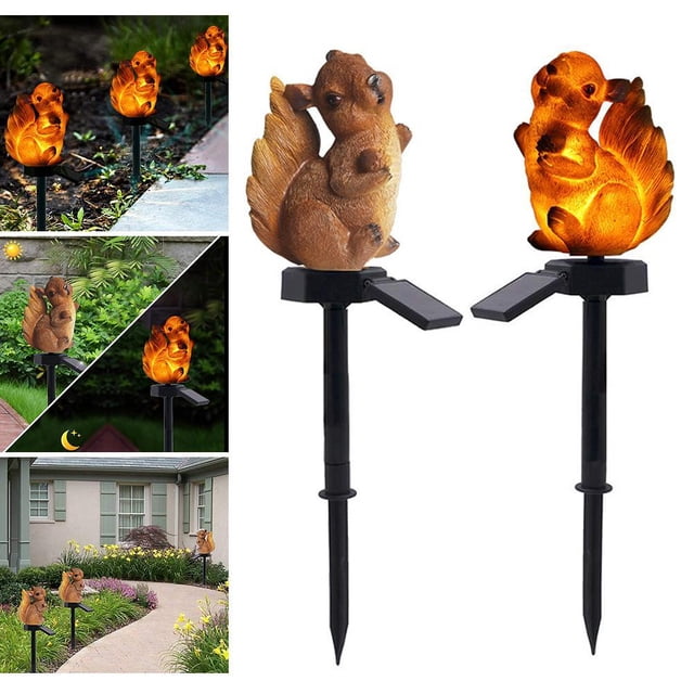 Luz Solar Para Jardín, Lámparas Solares Con Forma De Ardilla Para Exteriores, Luz Para Césped, Luz Solar Alimentada Por Energía Solar Para Decoración De Jardín, Luz De Paisaje sonducket HA035419-00