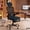 Starry Blue, variant on Pinmoco Ergonomic Office Chair with Footrest, High Back Mesh Desk Chair with Flip-up Arms and Lumbar Support, Black Mesh