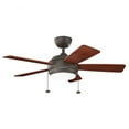 thumbnail image 6 of Satin Black Ceiling Fan 42 inch with 5 Reversible Black/Silver Blades and Led Light-Brushed Nickel Finish Bailey Street Home 147-Bel-2011813, 6 of 9