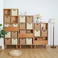 thumbnail image 7 of Handwoven Foldable Storage Baskets, Storage Bins & Boxes, Storage Cubes With Handles, Multipurpose Storage, Square Laundry, Underwear, Toys & Snacks Organizer For Bedroom, Living Room, Foldable Paper, 7 of 7