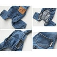 thumbnail image 5 of Dog Denim Jumpsuit Cat Pet Jean Overalls Clothes for Small Medium Dogs,Pet Jeans Apparel Puppy Jean Jacket,Dog Denim Jumpsuit Cat Pet Jean Overalls Clothes For Yorkie (Blue,L), 5 of 7