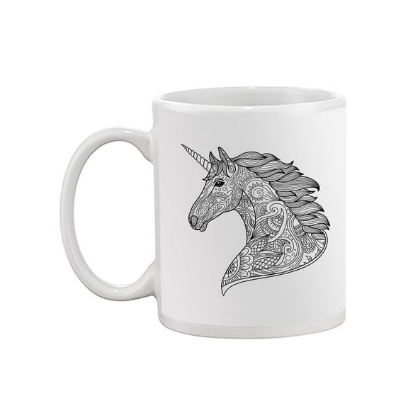Unicorn In Zentangle Style Mug - Image by Shutterstock