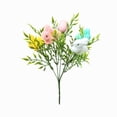 thumbnail image 2 of Easter Egg Branch Decoration, Foam Egg And Plastic Plant Ornament, Colorful Spring Holiday Party Decor, Door Or Wall Hanging, 11.81 Inch, 2 of 7
