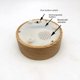 thumbnail image 4 of Minialtavoz de madera maciza creativo con Bluetooth y audio inteligente para exteriores, luminoso, con base de luz nocturna, 4 of 5