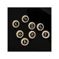 thumbnail image 3 of 1pc Simple & Fashionable Round Shaped Rhinestone Inlaid Capital 26 Letters Brooch For Men's Business Suit Accessory, 3 of 5